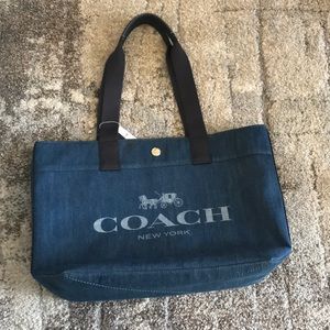 SOLD! Coach Denim Canvas Tote